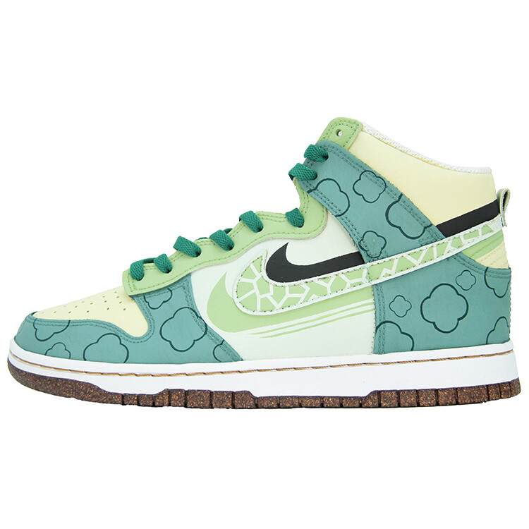 

Кроссовки Nike Dunk Skateboarding Shoes Men High-top Yellow/Green, желтый