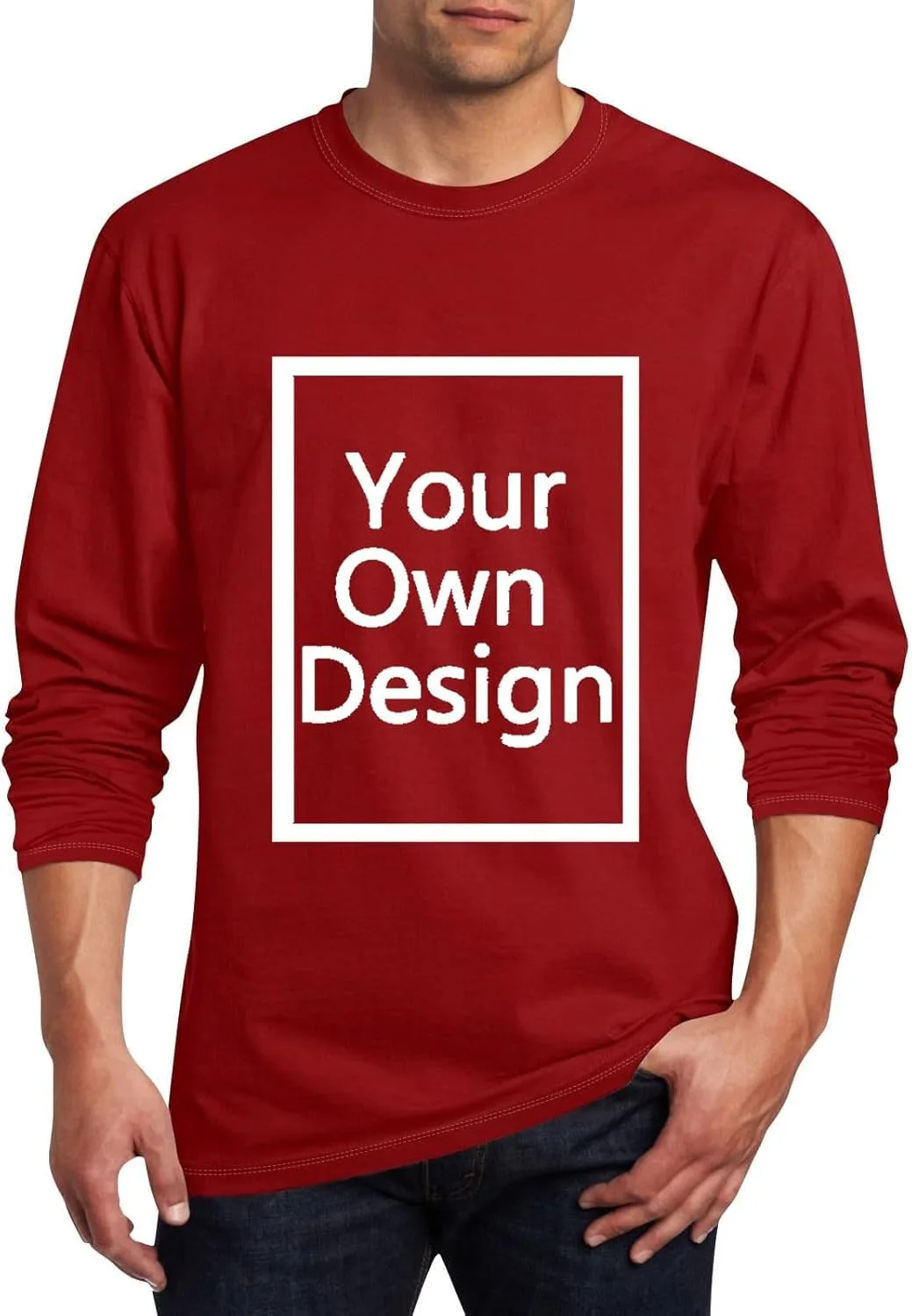 

Мужская футболка с принтом на заказ, Long Sleeve, Plus Size Yxbdin