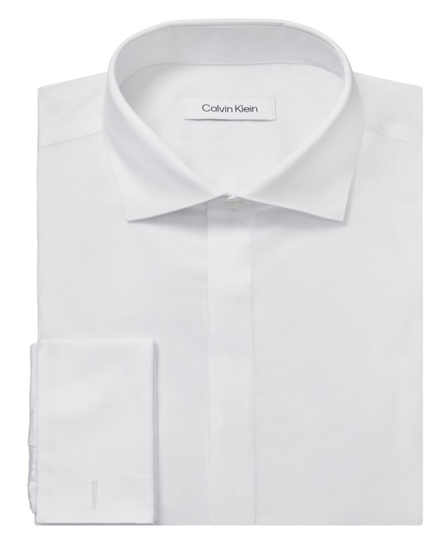 Мужская рубашка Steel, стандартный и приталенный крой Calvin Klein, WHITE — фото 3