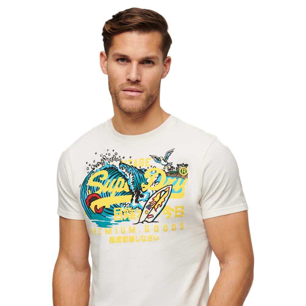 Футболка с коротким рукавом Superdry La Vl Graphic, белый — фото 2