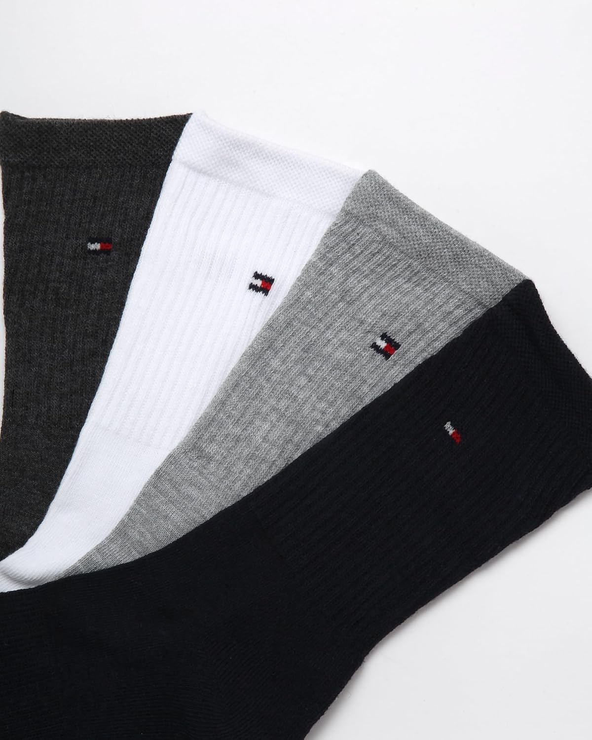 Женские носки Tommy Hilfiger Crew - 8 пар мягких спортивных носков до середины голени с амортизацией для женщин (размер обуви: 4-10), Navy Assorted — фото 4
