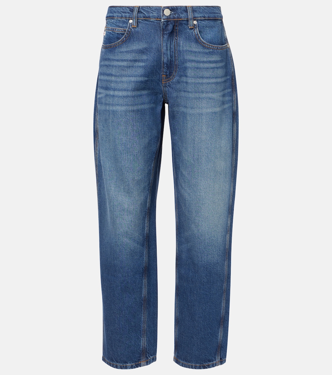 

Укороченные джинсы Le Mans с высокой талией и широкими штанинами AG Jeans, La Sarthe