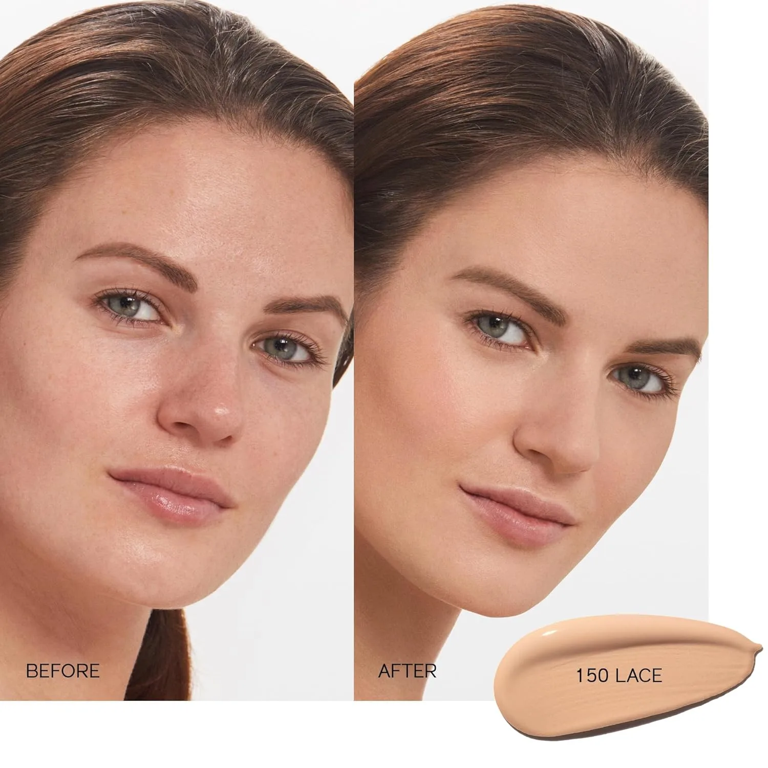 Shiseido Synchro Skin Self-Refreshing Foundation SPF 30, Lace 150 - тональный крем среднего и полного покрытия, естественное сияние, 24 часа стойкости, водостойкий, некомедогенный, 30 мл, 150 - Lace — фото 3