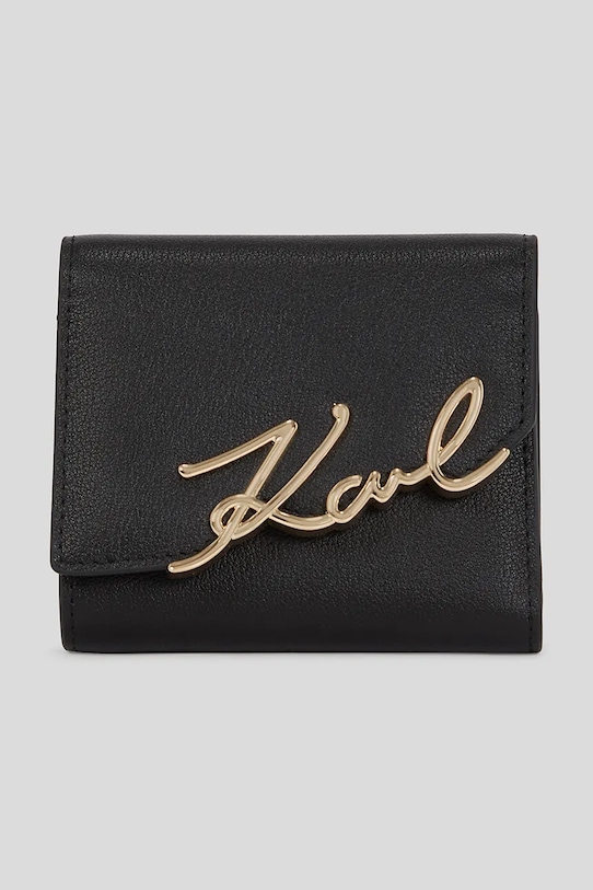 

Кожаный кошелек Karl Lagerfeld, черный