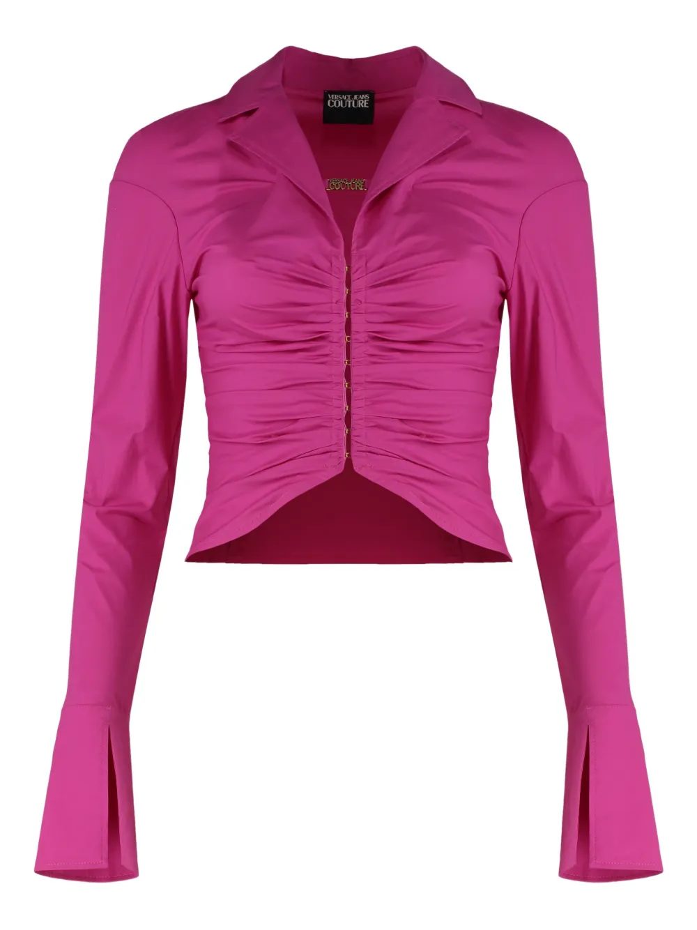 

Рубашка со сборками Versace Jeans Couture, розовый
