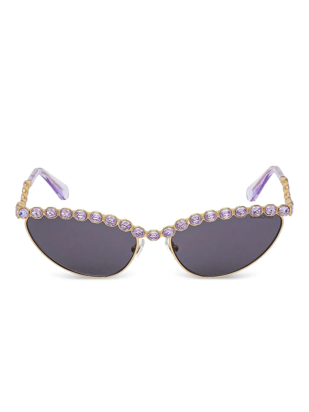 

Солнцезащитные очки «кошачий глаз», украшенные кристаллами Swarovski Eyewear, фиолетовый