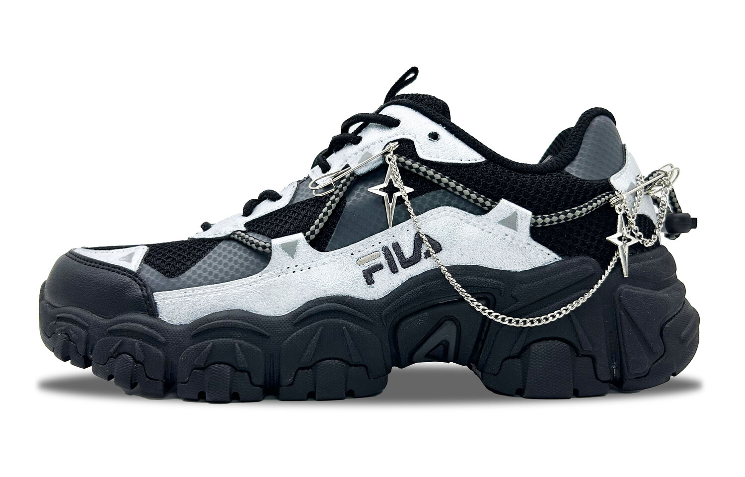 

Кроссовки FILA Cat Claw Lifestyle Shoes Unisex Low-top Black/silver, серебряный, Серый, Кроссовки FILA Cat Claw Lifestyle Shoes Unisex Low-top Black/silver, серебряный
