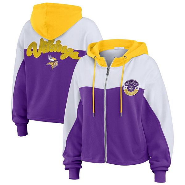 

Женская фиолетовая худи Minnesota Vikings plus size с цветными блоками на молнии Wear By Erin Andrews, Фиолетовый, Женская фиолетовая худи Minnesota Vikings plus size с цветными блоками на молнии Wear By Erin Andrews