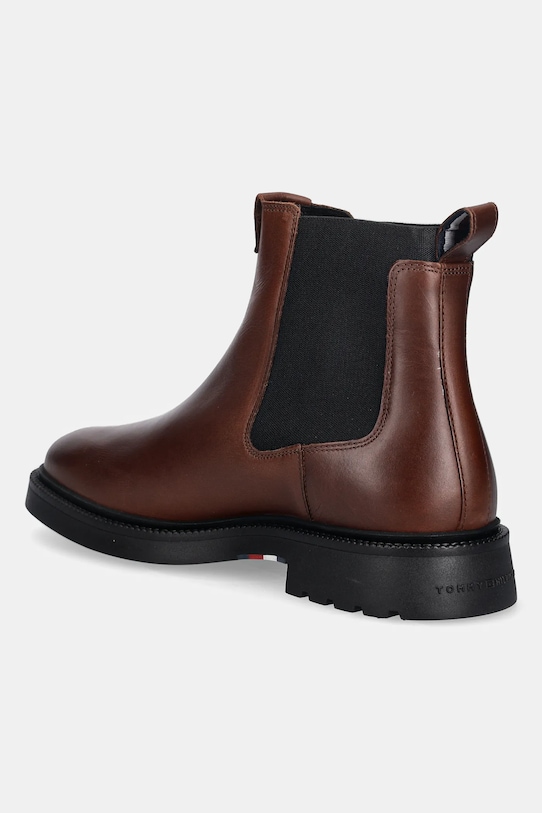 Кожаные ботинки HILFIGER COMFORT LWT LTH CHELSEA Tommy Hilfiger, коричневый — фото 3