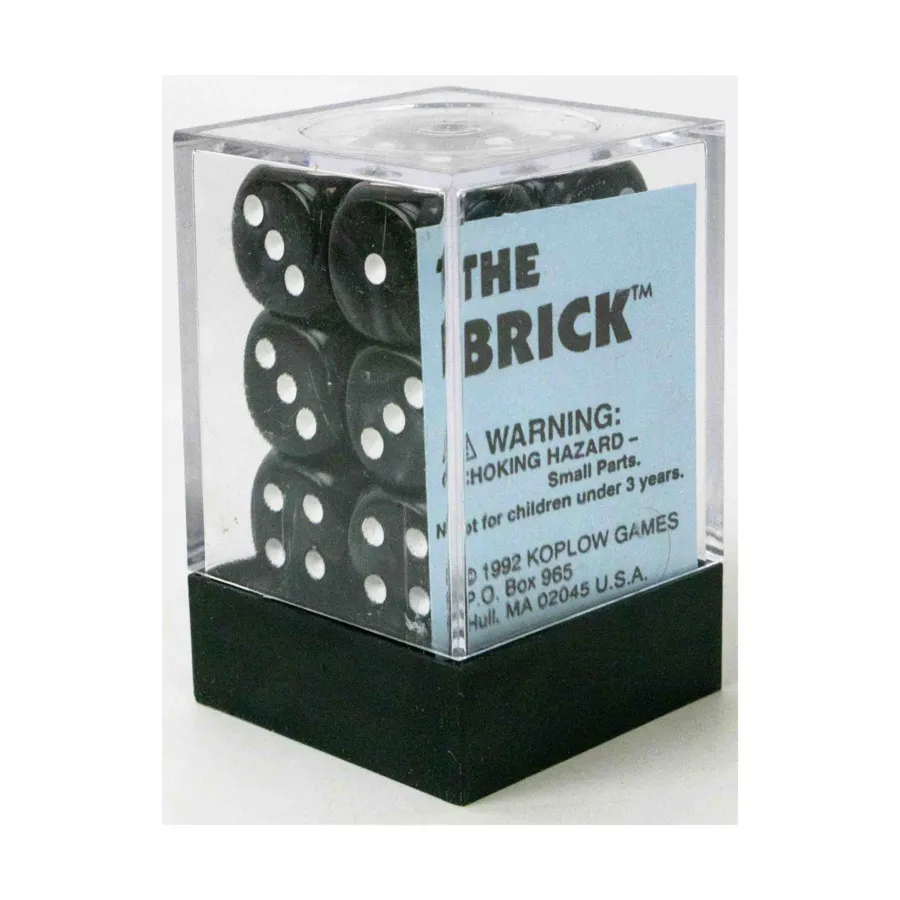 

Brick, The — d6 Мраморно-серый с белым (12), Dice - Opaque (Koplow)