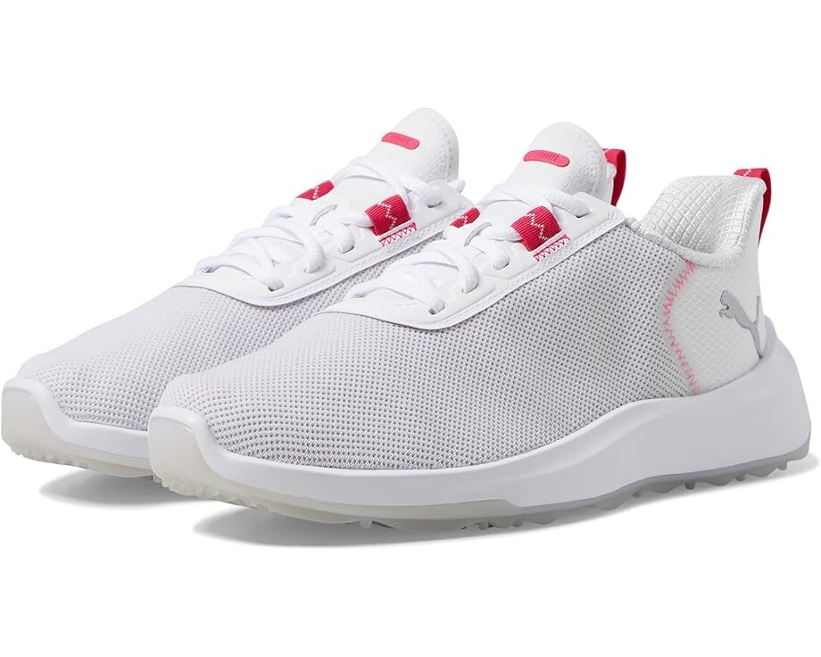 

Кроссовки PUMA Golf Fusion Crush Sport Jr, цвет Puma White/Garnet Rose