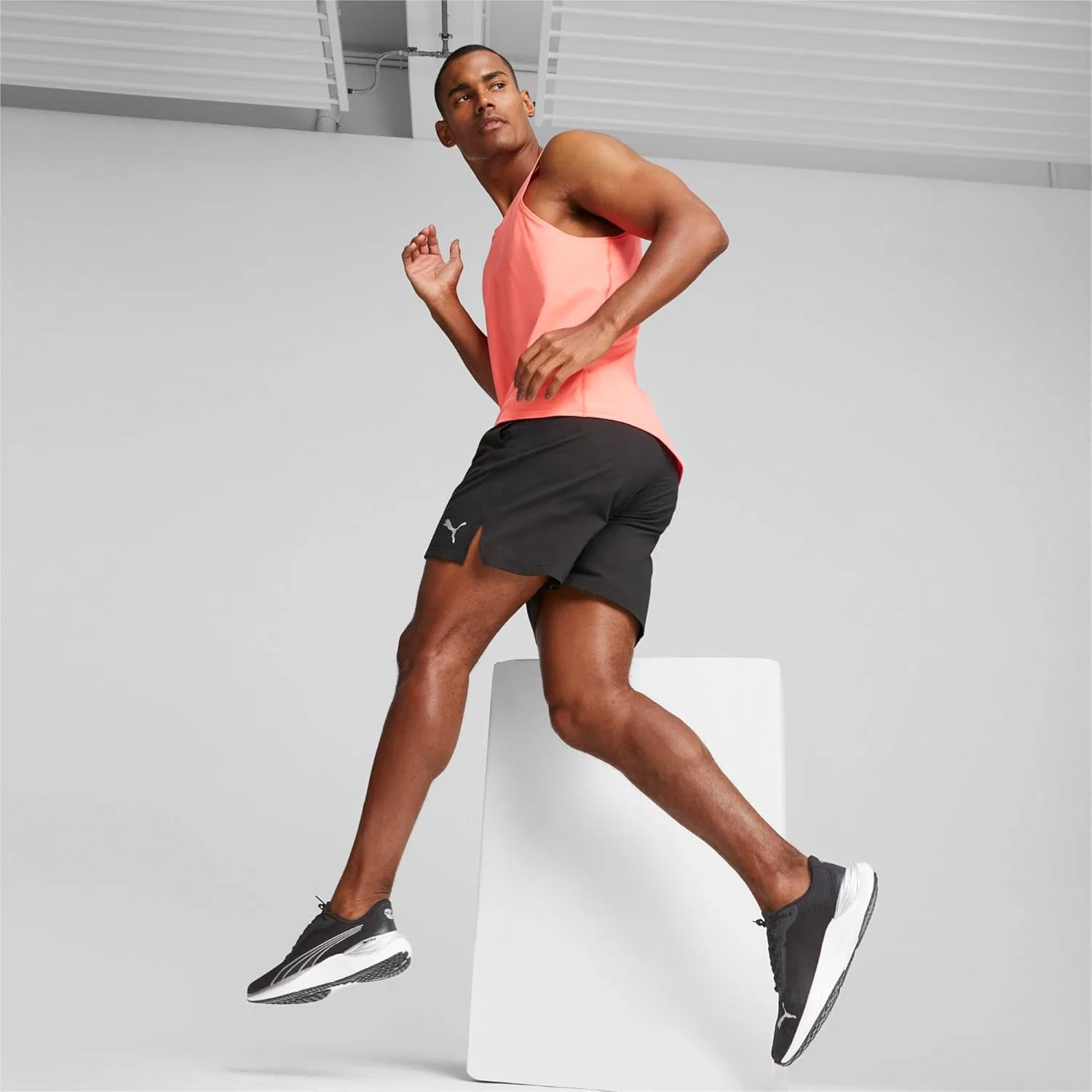 Мужские кроссовки PUMA Electrify Nitro 3, беговая обувь, спортивная обувь, 378455 10, черные — фото 3