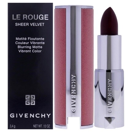 

Живая помада Le Rouge Sheer Velvet Matte Lipstick N39 Rouge Grenat для женщин 0,11 унции Givenchy