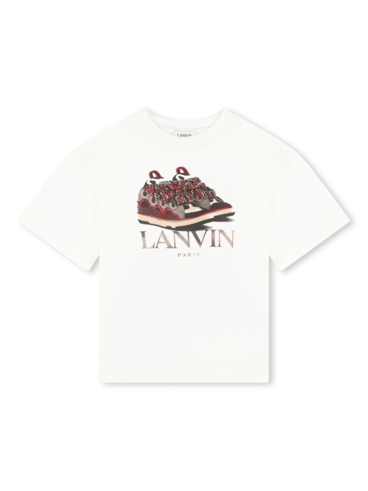 

Lanvin Enfant футболка с логотипом, белый