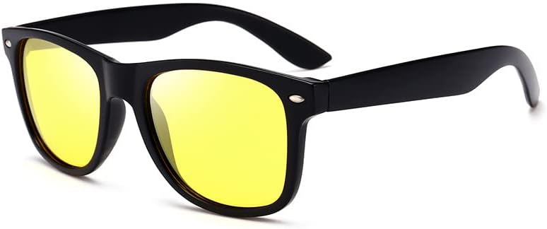 

Поляризованные солнцезащитные очки для мужчин и женщин, классическая матовая черная оправа, зеркальные линзы в стиле ретро, ​​защита от УФ-излучения, в комплекте с коробкой Generic, Yellow