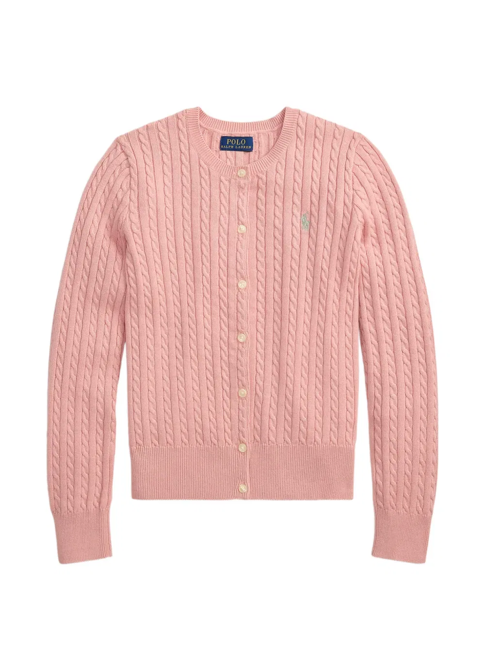 Кардиган крупной вязки Polo Ralph Lauren Kids, розовый