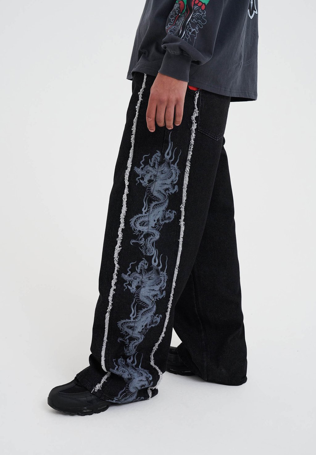 

Джинсы прямого кроя DRAGON RAW SEAM Ed Hardy, черный
