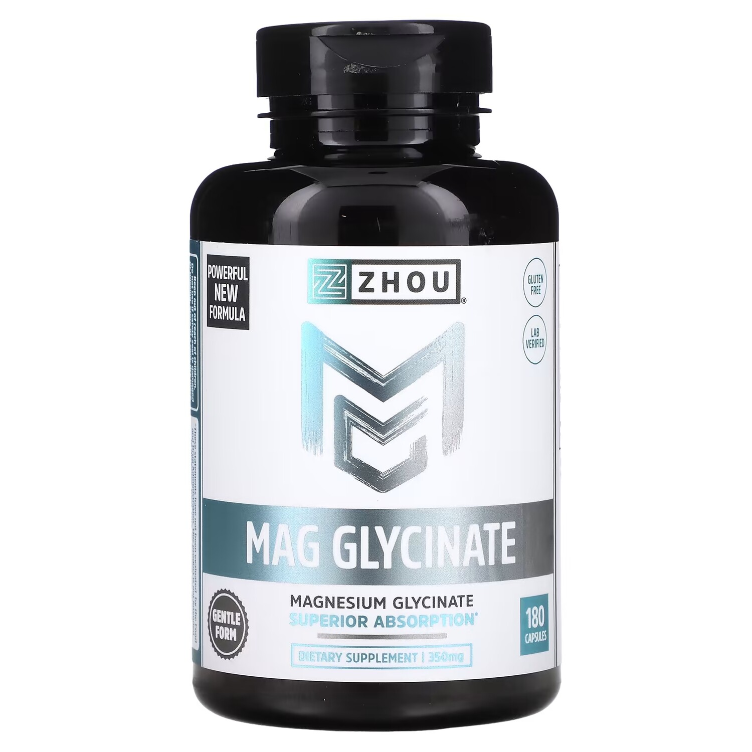 

Zhou Nutrition Mag Глицинат 350 мг 180 капсул (87 мг на капсулу)