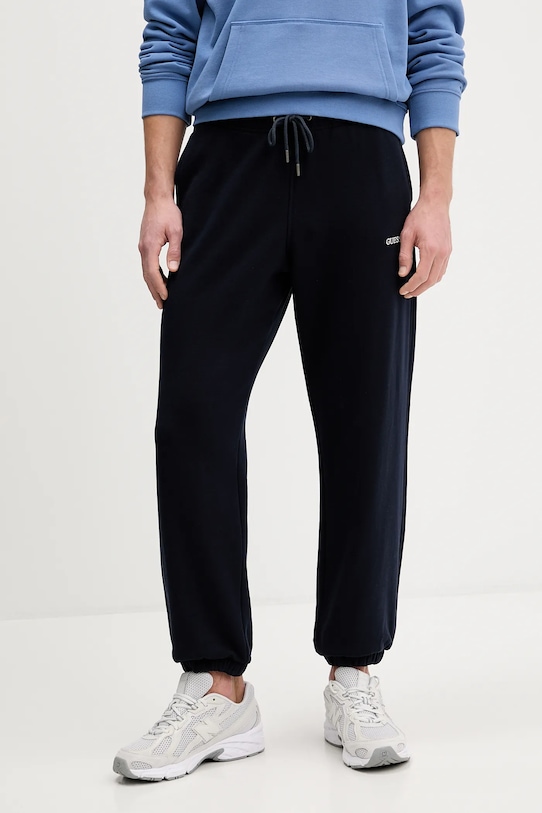 

Хлопковые спортивные штаны Guess Jeans, темно-синий