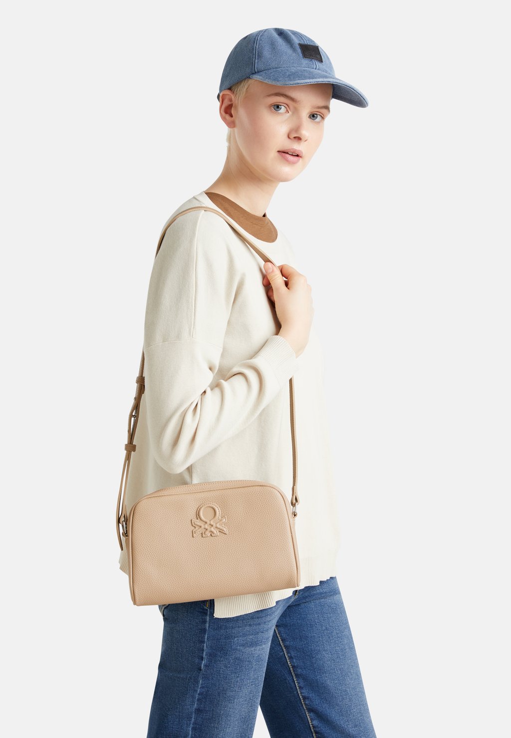 

Сумка через плечо SMALL CROSSBODY - Across body bag United Colors of Benetton, бежевый