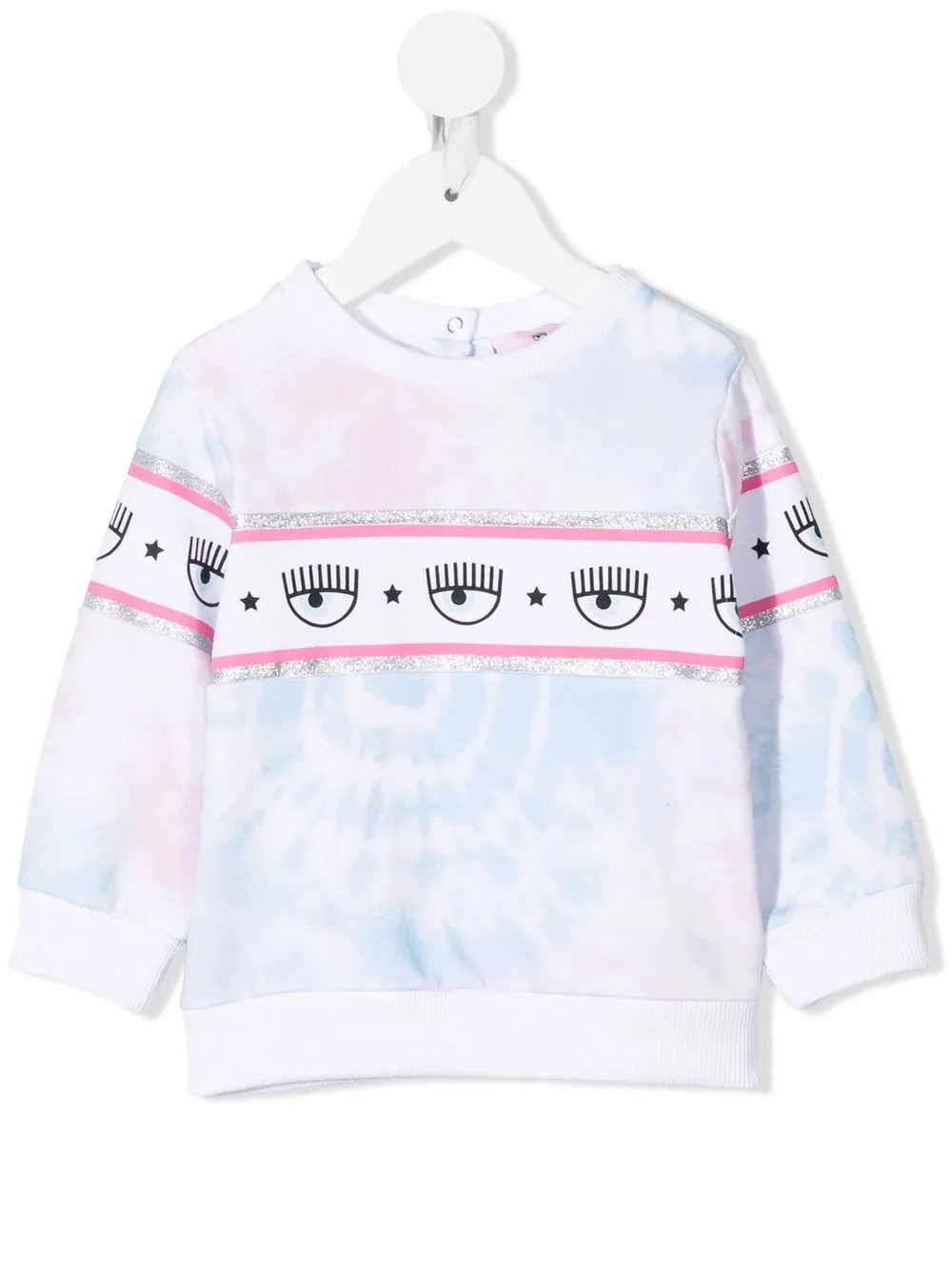 

Толстовка с логотипом Chiara Ferragni Kids, синий