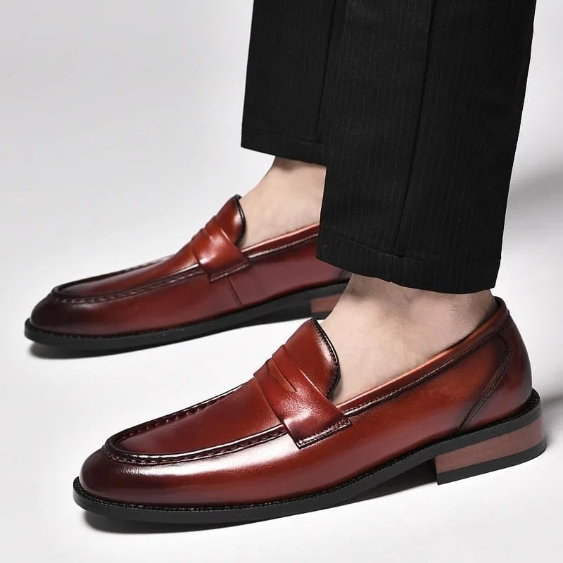 Лоферы кожаные Oxford Brown UOPYNE — фото 2