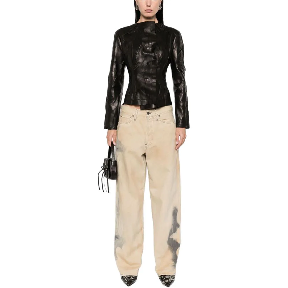 Acne Studios Джинсы Women's Khaki — фото 4