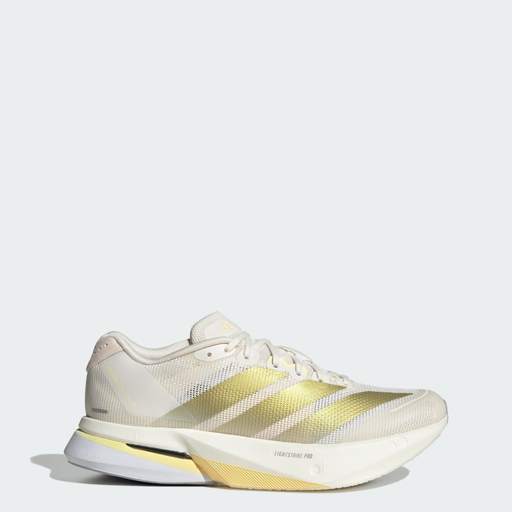 Кроссовки Adidas Adizero Boston 13 Shoes, цвет Chalk White/Gold Metallic/Orange Tint