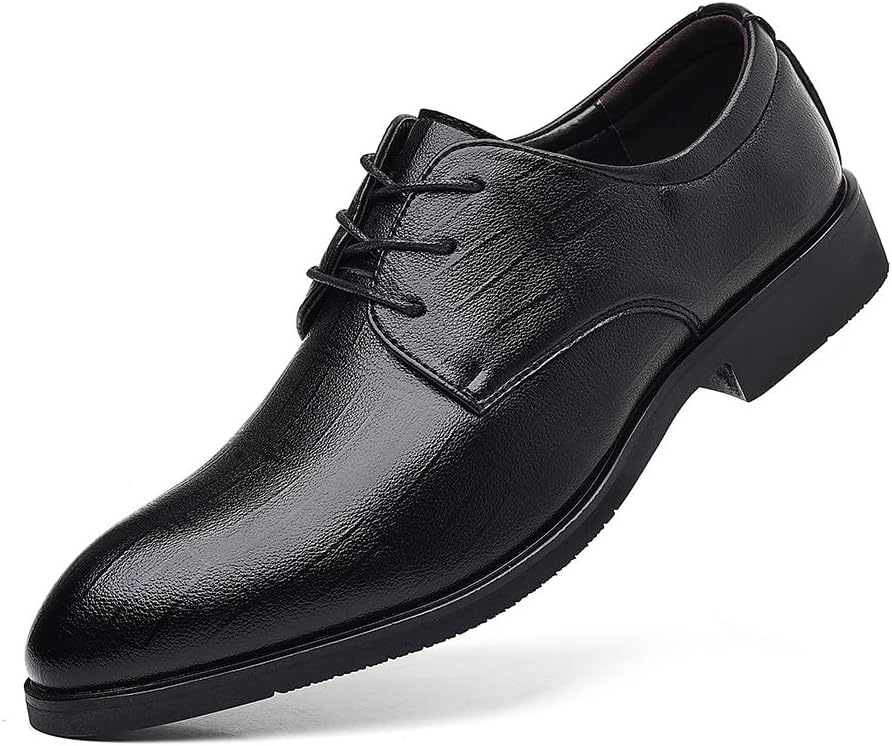 

Мужские черные оксфорды Santimon, классические туфли на шнуровке для офиса, бизнеса и свадеб