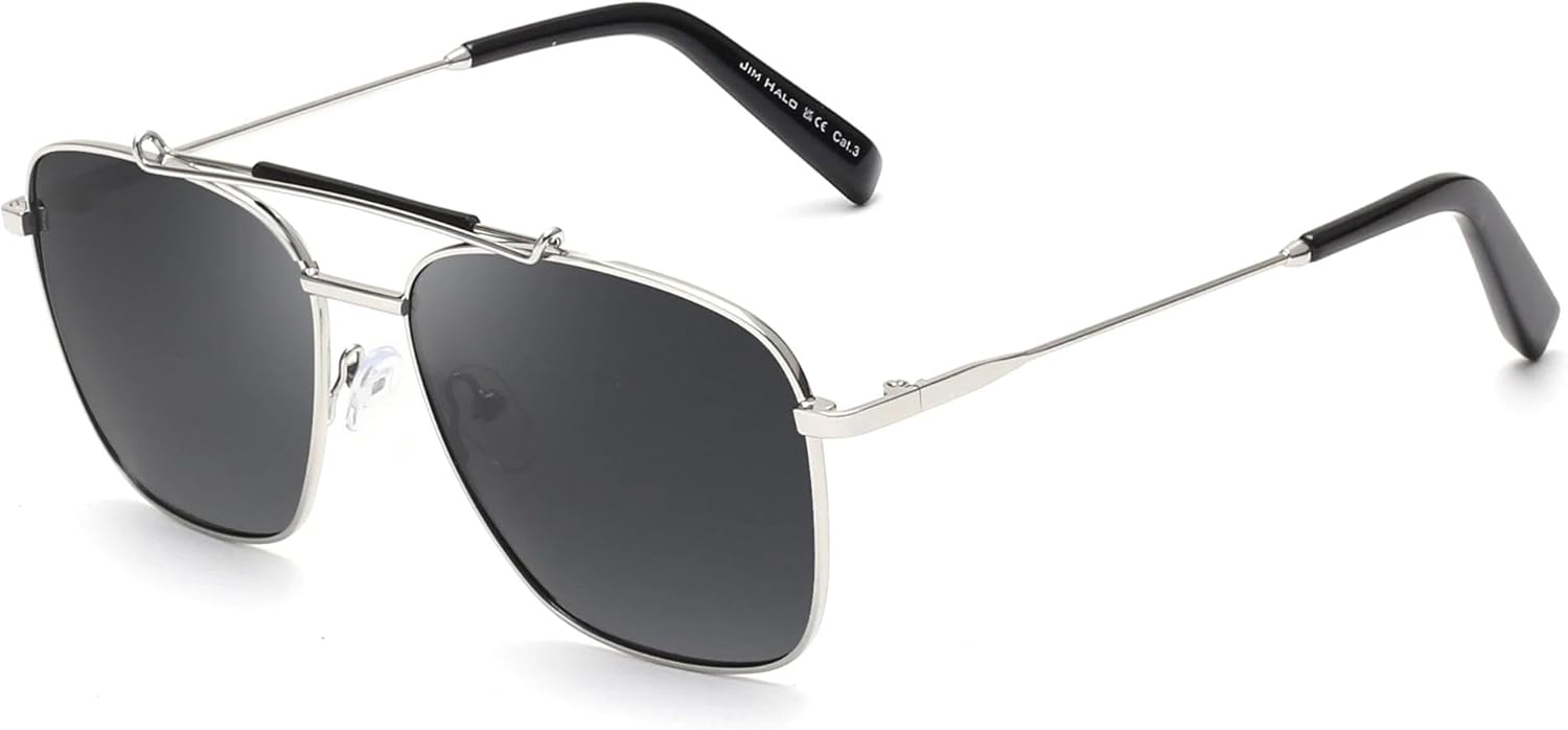 

Солнцезащитные очки с защитой от УФ-излучения UV400 | Крупные очки в металлической оправе для мужчин и женщин | Линзы конфетных цветов для занятий спортом на открытом воздухе и вождения DSVIGF, C3 Black