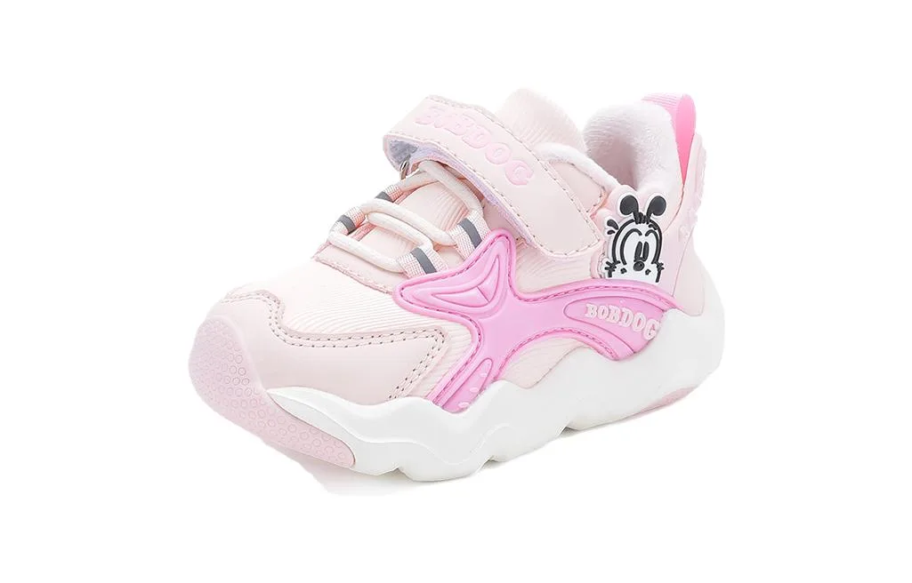 Abrasion Resistant Low top Toddler Shoes Infant And Toddler BOBDOG, soft розовый/rouge розовый
