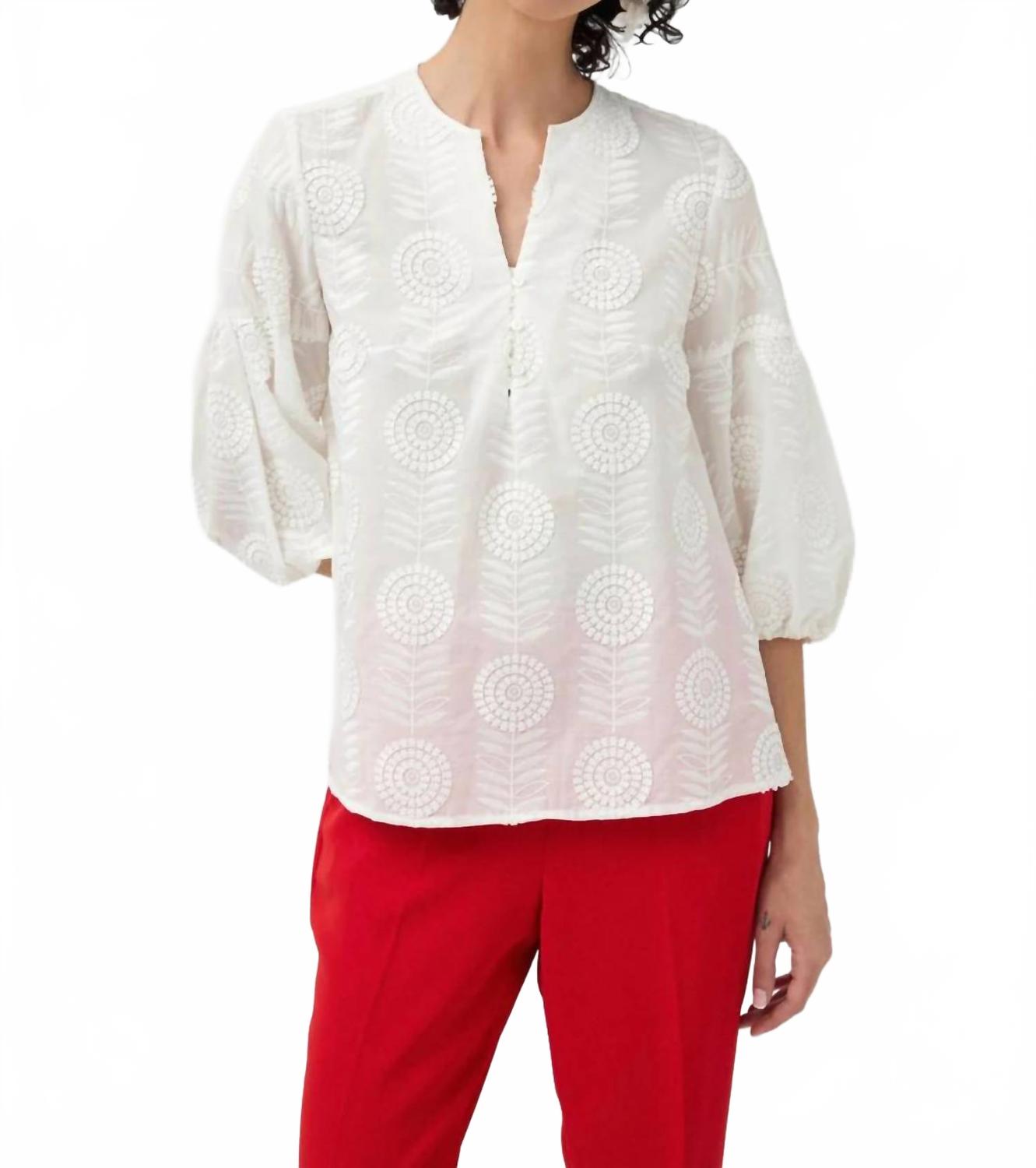 

Топ Espigas с белым принтом Tinta & Bariloche