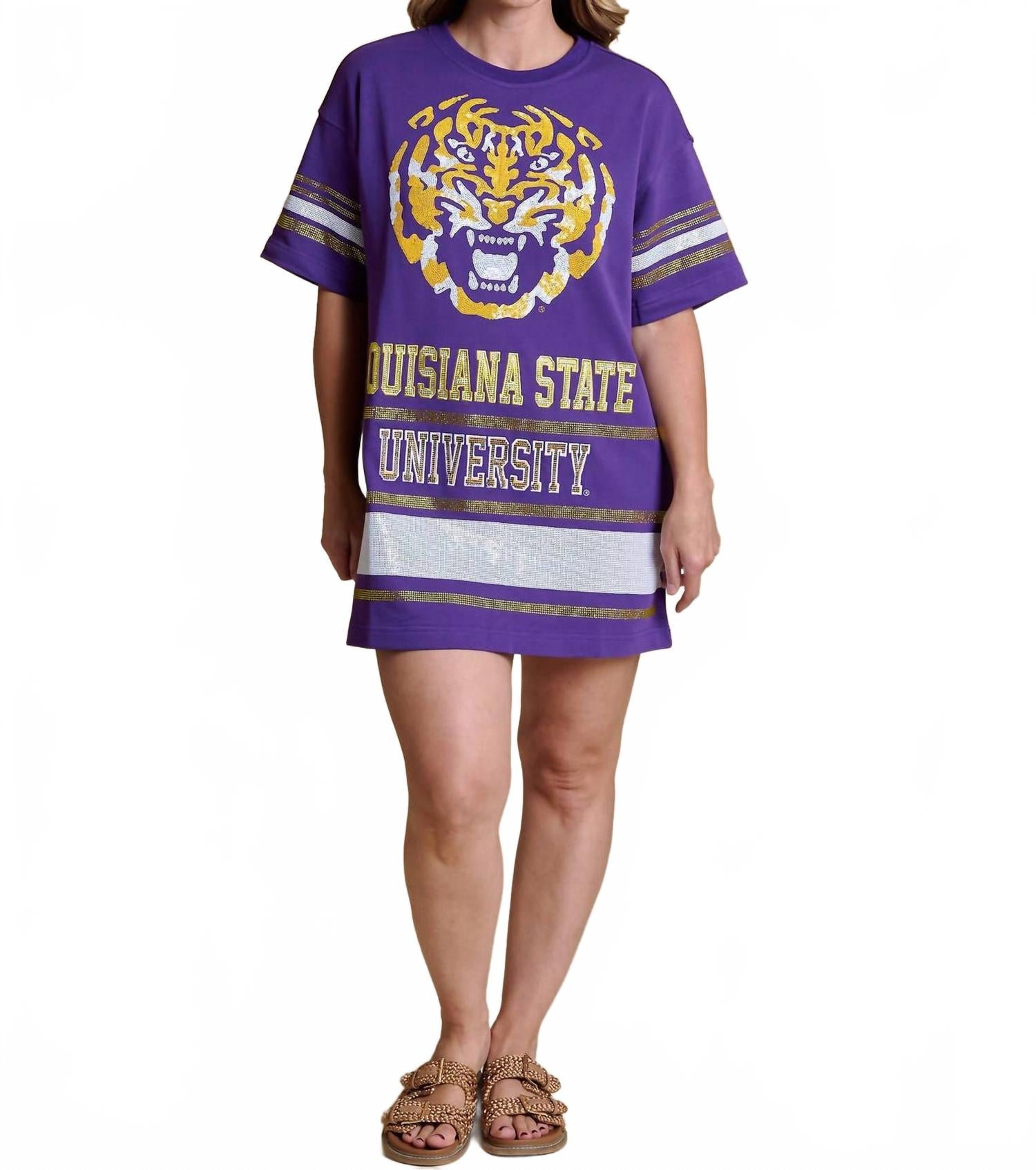 

Футболка-платье LSU в фиолетовом STEWART SIMMONS