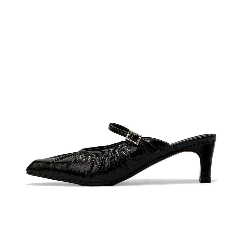 SHOEMAKER QUEEN Женские противоскользящие закрытые тапочки черные, цвет Black