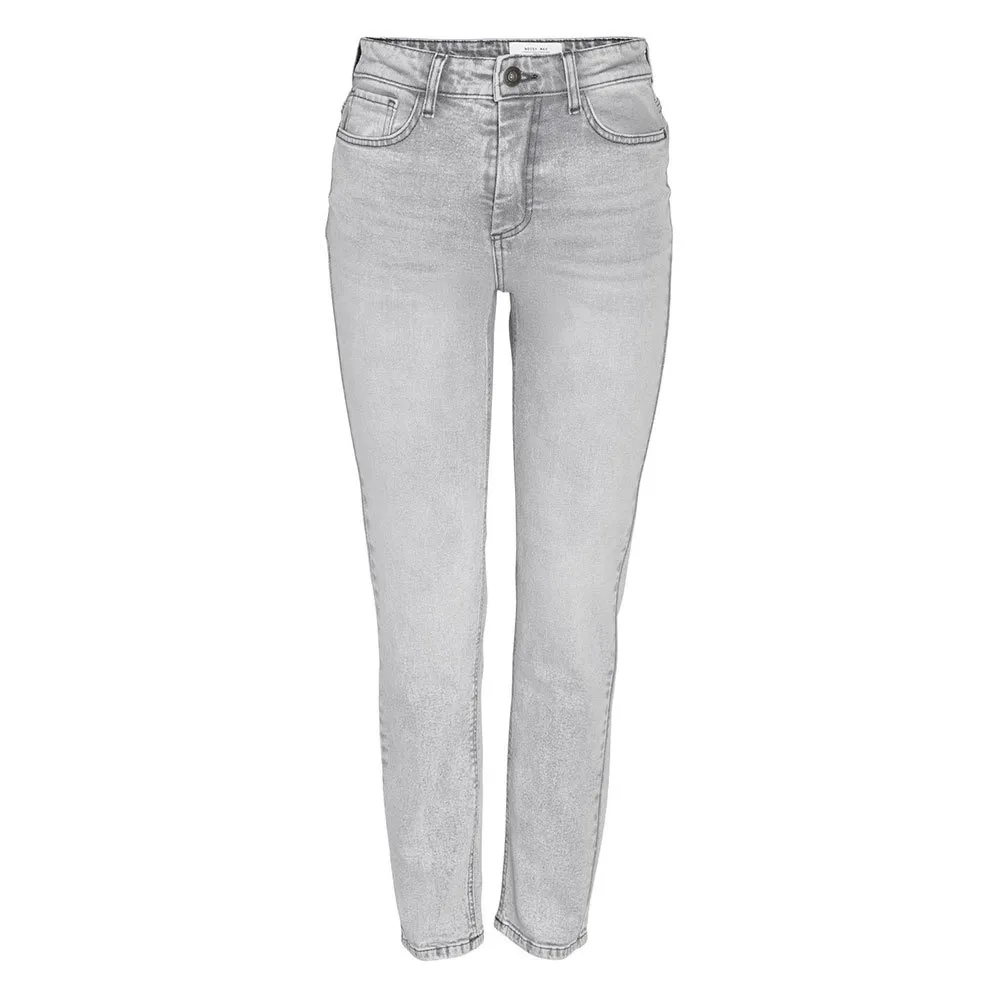 

Джинсы Noisy May Moni Straght Ankle Fit Az277Lg high waist, серый