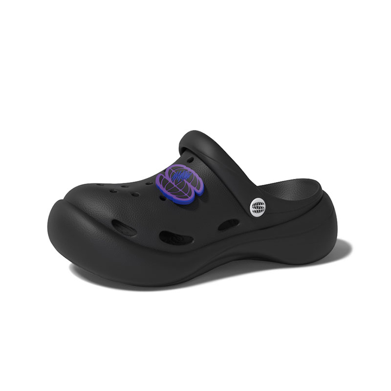 

CHIKOKU Клоги Wave S Logo стильные сандалии унисекс - титановый черный, цвет Titanium Black