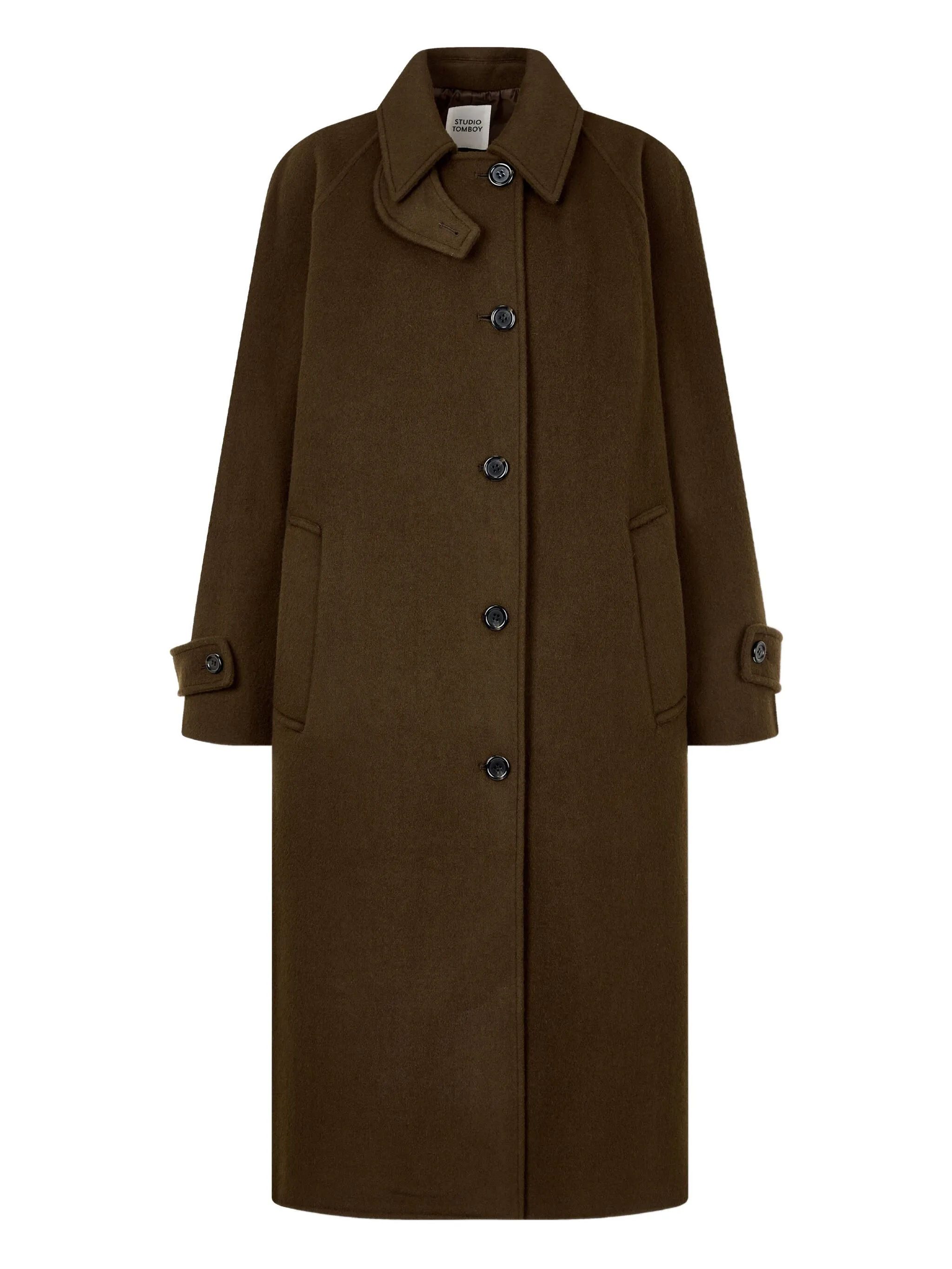

Однобортное пальто Tomboy, коричневый