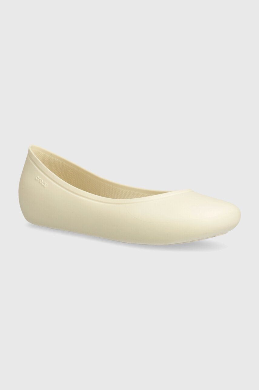 Балетки Crocs Brooklyn Flat, бежевый