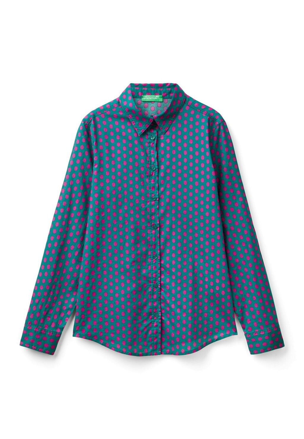 

Рубашка PATTERNED United Colors of Benetton, фуксия