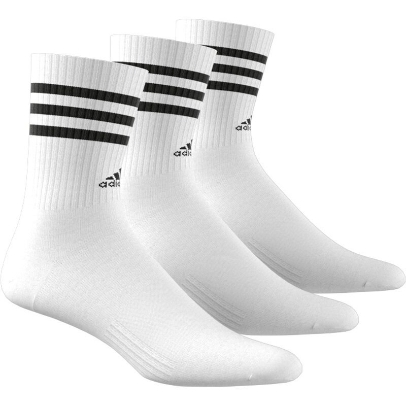 Мягкие носки с тремя полосками, 3 пары Adidas, мультиколор — фото 2