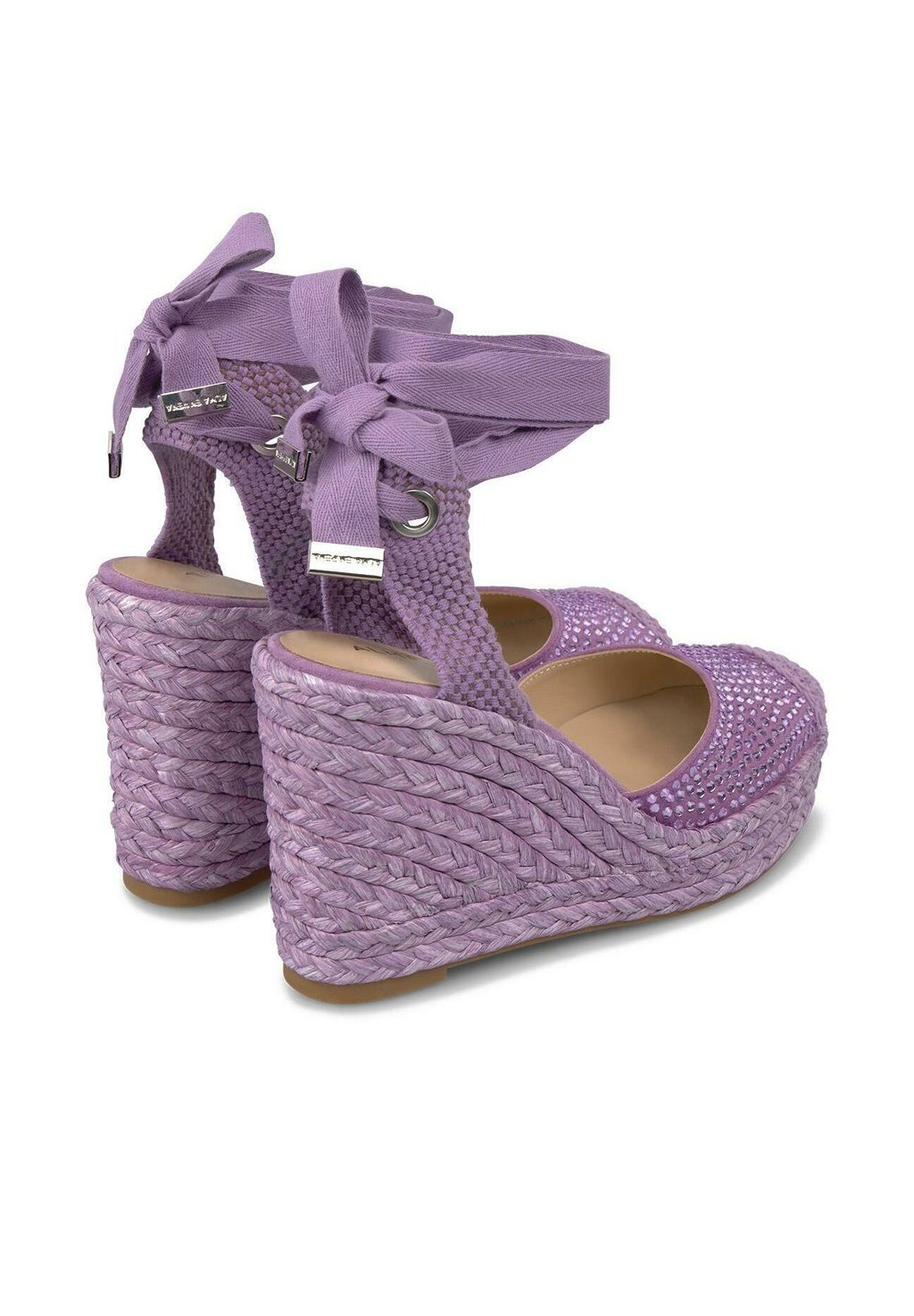 Босоножки на платформе CON PUNTERA REDONDEADA Y CIERRE CON CORDONES - High heels Alma en Pena, фиолетовый — фото 4