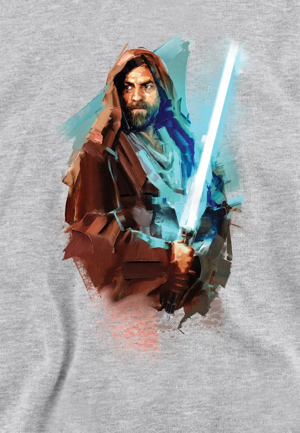 Детский худи Obiwan Kenobi Painted, Disney, серый — фото 2
