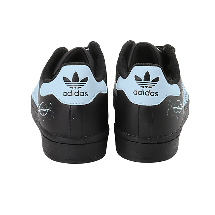 Кроссовки adidas originals Superstar Skateboarding Shoes Unisex Low-top Black/Blue, черный — фото 4
