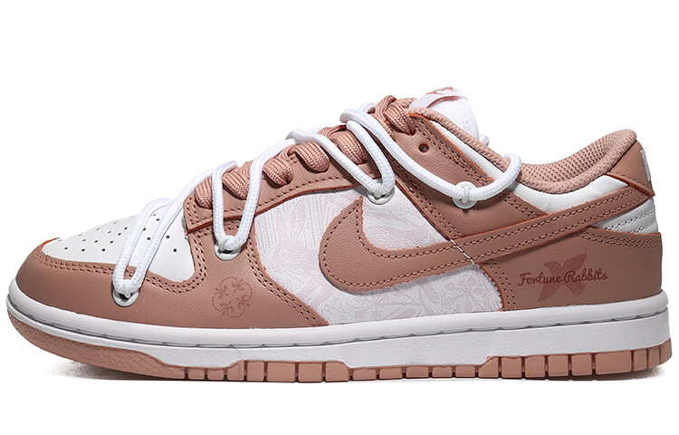 

Кроссовки Nike Dunk Skateboard Shoes Women's Low-Top White, Розовый, Кроссовки Nike Dunk Skateboard Shoes Women's Low-Top White