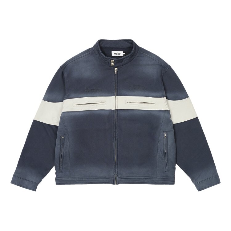 

Куртка Palace Washed Moto Jacket, темно-синий