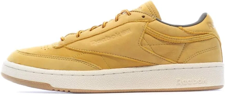 Гимнастические кроссовки Reebok Club C 85 WP для мужчин, Gold Golden Wheat Urban Grey Chalk Gum