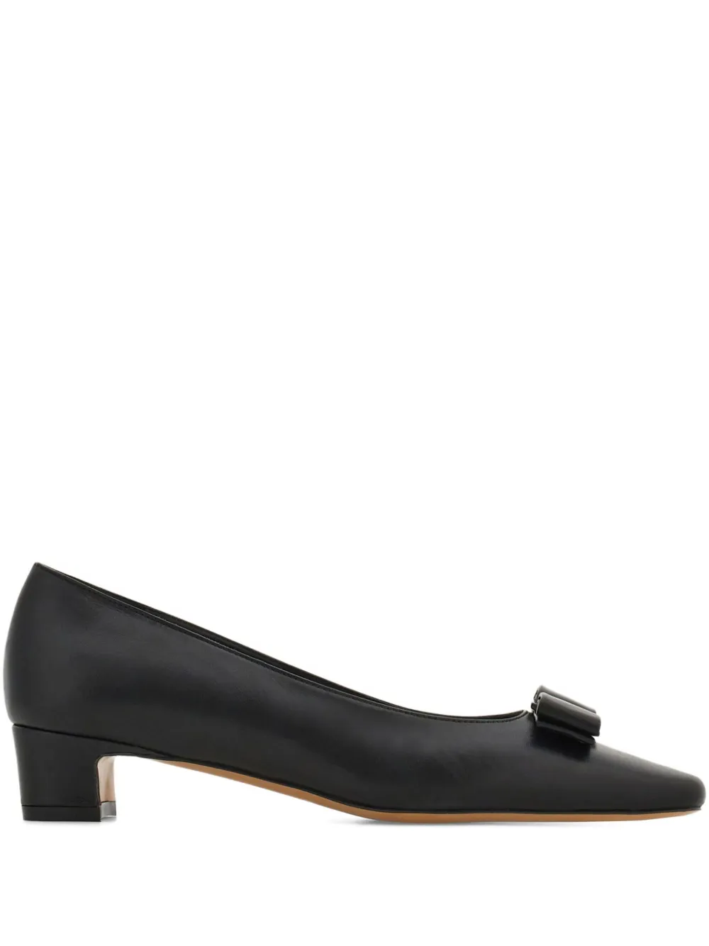 Туфли Iconic 30 с бантом Ferragamo, черный