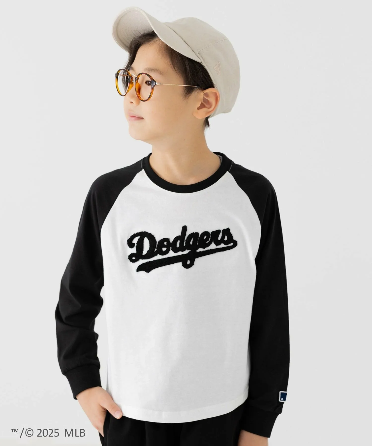 Футболка с длинными рукавами реглан Mlb, black
