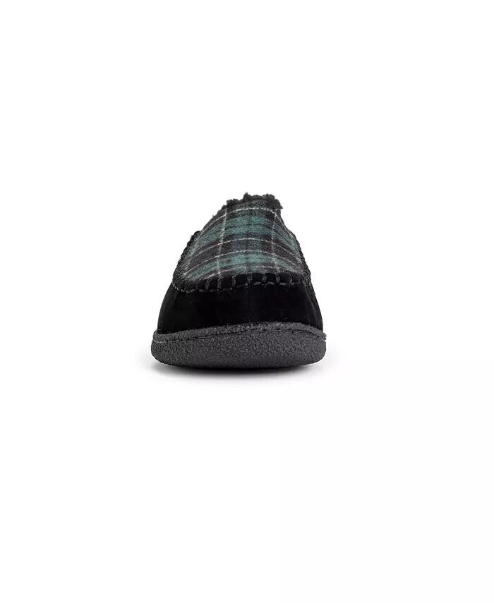 Мужские тапочки Staughton Clog, серо-коричневый, 10 шт MUK LUKS, черный — фото 2