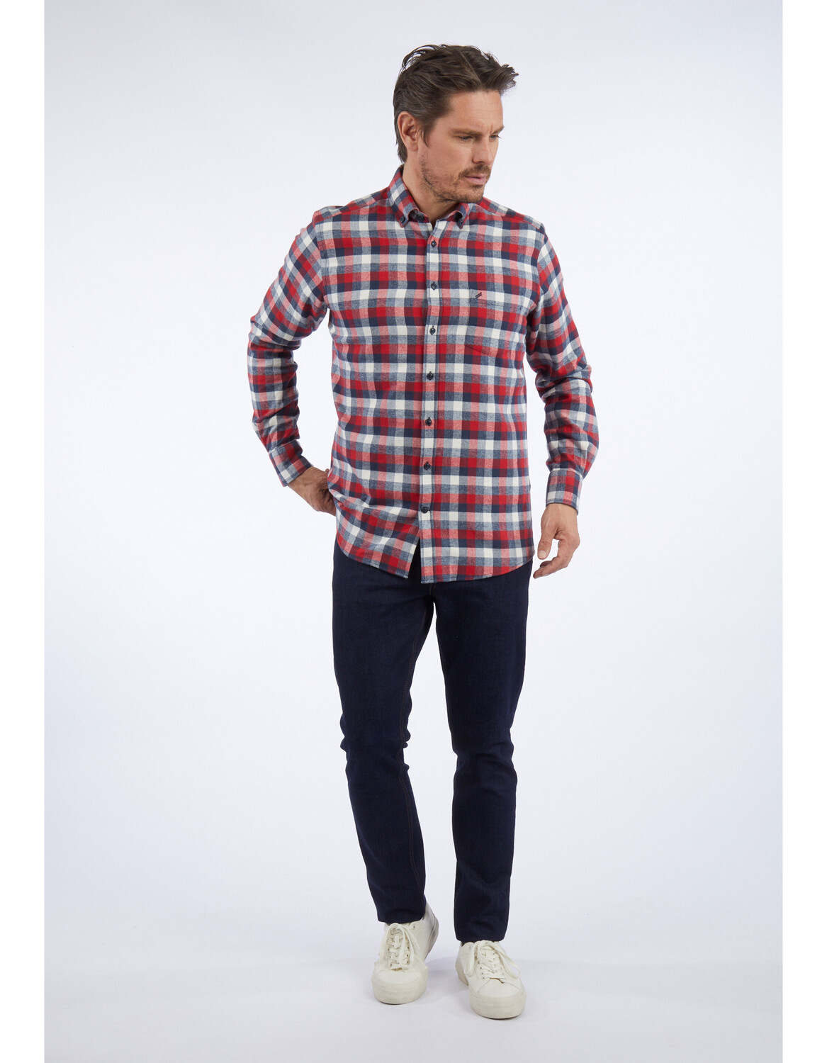 

Рубашка HECHTER PARIS Karo, цвет midnight blue